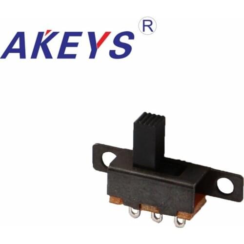 10PCS SS-12F55 1P2T-G6 Single pole double throw 2 Position slide switch verticle type 3 pin without fixed pin
