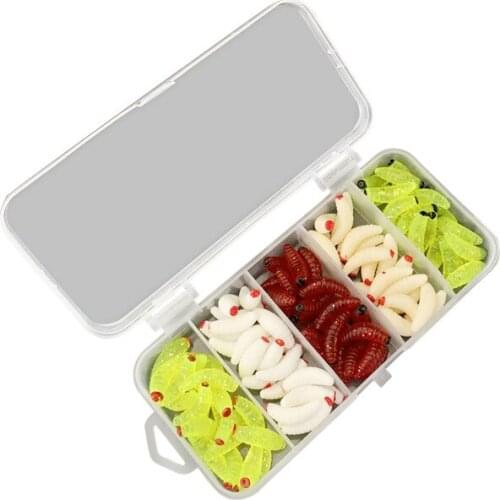 100PCS All For Fishing Minow Lure Tackle Accessories Feeder Artificial Silicone Bait Fishing Wobblers Hooks Tsurinoya Soft Lures