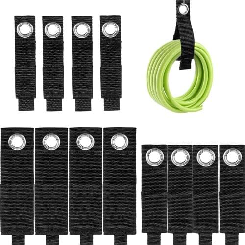 12PCS 4S 4M 4L Heavy Duty Extension Cord Holder Organizer Storage Strap for House Basement Garage Cable Hose Rope Wrap Hanger