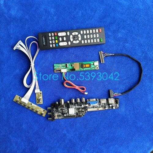 1400*1050 1CCFL USB+VGA+AV DVB-T digital LVDS 30-Pin drive board kit For HSD150PK11/HSD150PK14/HSD150PK17/HSD141PK11 screen