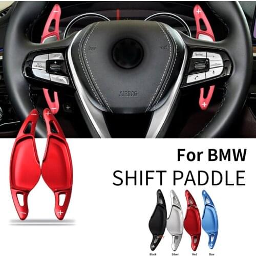 2pcs/set Shift paddle sticker Car Steering Wheel Shift Paddles sticker car styling for X3 X4 X5 Z4 M5 5SERIES 7SERIES