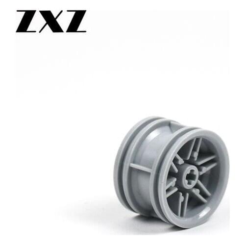 2pcs/lot Technic Wheel 30.4 x 20 without Pinholes with Reinforced Rim 56145 Wheels and Tyres for Car Accessory Building Blocks