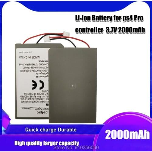 3.7V 2000mAh Replacement Battery Pack for Sony PS4 Pro Bluetooth Wireless Dual Shock Controller First Generation CUH-ZCT2NA