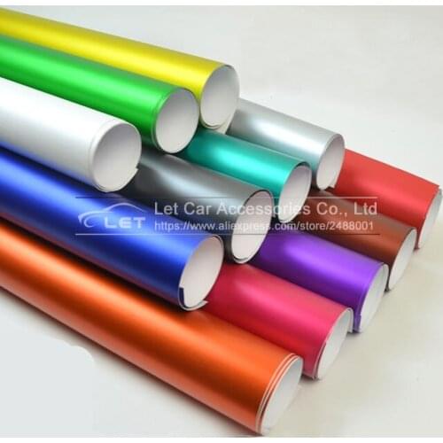 Car styling Matte Chrome Vinyl Car Wraps Sticker Color Changing Car Sticker With Air Bubble Auto Accessories