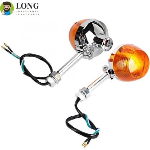 Motorcycle Indicators Flashers Blinker Amber Lamp 12V 10W Turn Signal For Honda XL100 C70 CT70 CT90 CB350 CM400 CB450 CB750 CT