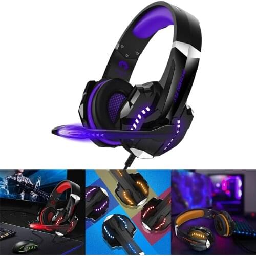 PYTHON FLY G9000 Pro Gaming Headset, Portable, Lightweight, Real-Sounding USB Interface Wired Headset for Pc, iPad