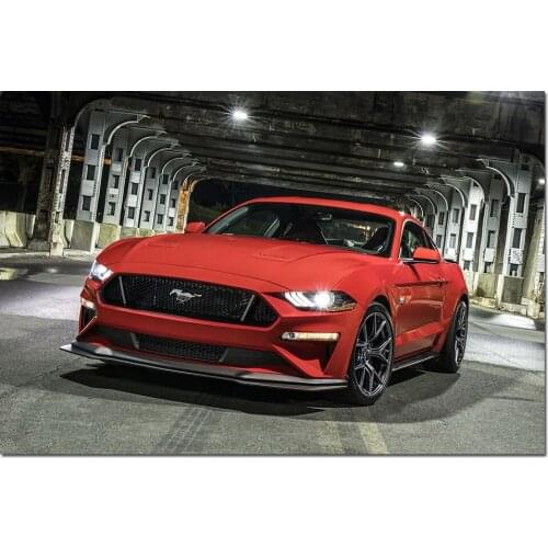 Canvas Painting Ford Mustang GT Muscle Car Posters and Prints Wall Art Decorative Picture Modern Home Decoration
