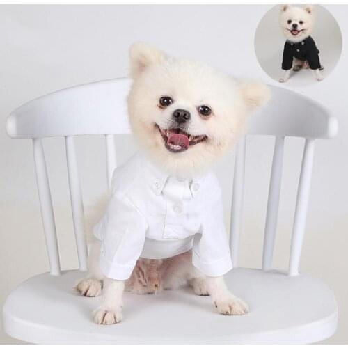 Classic Pet Shirt Pure Dog Clothes Cotton Pets Dogs Clothing For Small Medium Dogs Costume Soft Puppy Pet Dog Shirt Ropa perro