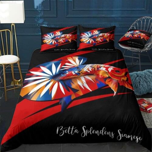 Betta Multycolors Quilt Cover Pillowcase 3Piece Comforter Bedding Set With Pillow Case Single Double Duvet Cover Home Decora