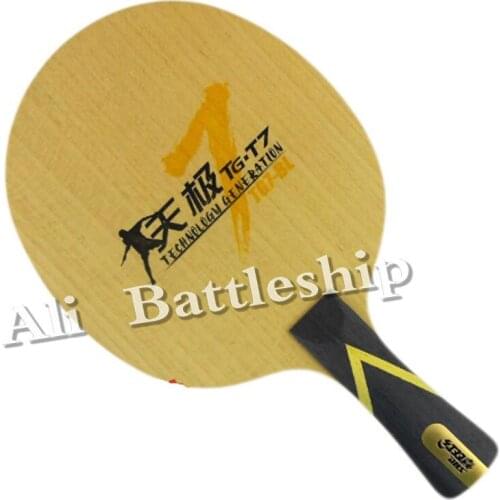 DHS TG7.P2 ( TG7-P2, TG7 P2) 5-Full-Wood, Attack+Loop, OFF++ Table Tennis Blade (Shakehand) for PingPong Racket