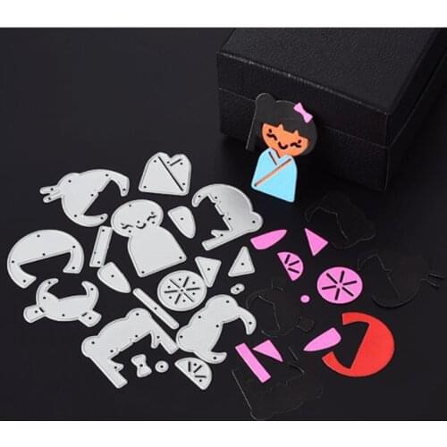 SCD282 beautiful Girl Metal Cutting Dies For Scrapbooking Stencils DIY Album Cards Decoration Embossing Folder Craft Die Cuts