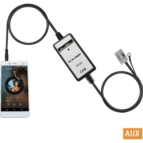 Moonet Car CD MP3 Player Ipod Interface CD Adapter AUX Cable For V.W Skoda Seat Quadlock QX090