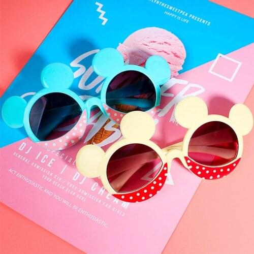 New Kids Sunglasses Cartoon Bear Shape Girls Boy Children Sun Glasses Round Street Beat Eyeglasses