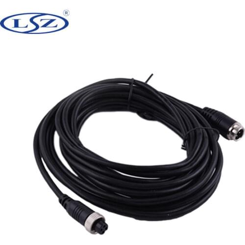 Factory direct 2 meters car monitoring wire 4P car wiring video integrated male and female head