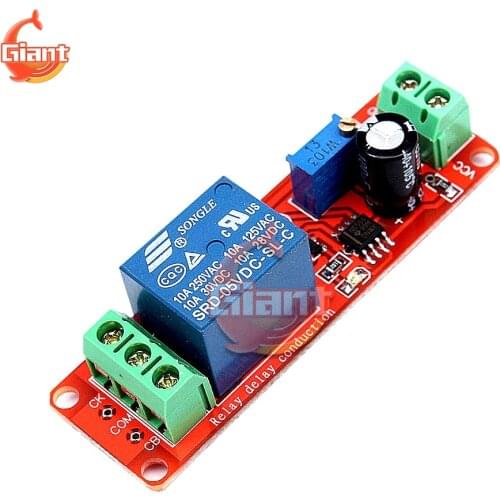 DC 5V Time Delay Relay Shield NE555 Timing Control Switch Adjustment Conduction Module Car Relays Pulse Generation Duty Cycle