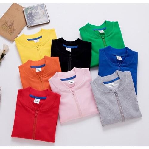 2021 new childrens autumn clothing boys' and girls' zipper sweater coat leisure sports jacket