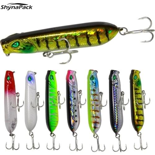 TopWater Wopper Popper Fishing Lure 100mm/80mm Floating Wobbler Artificial Hard Baits Minnow for Sea Tuna Bass Goods for Fishing