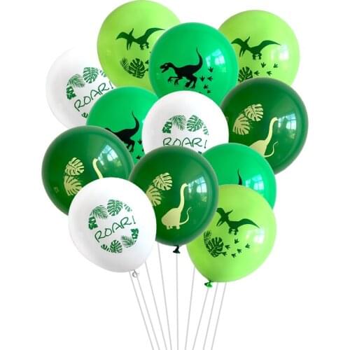 10pcs/lot Dinosaur balloon dinosaur birthday party happy birthday childrens day baby shower dinosaur party decorations boy toys