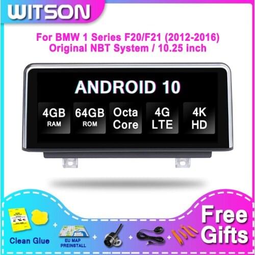 WITSON BMW BIG SCREEN Android 10.0 For BMW 1 SERIES F20/F21 2012-2016 NBT 4G RAM 64GB ROM CAR RADIO