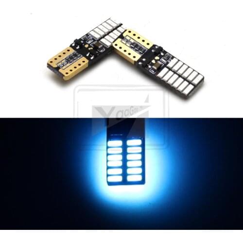 YaaGoo For Dome Light License Plate Light T10 194 168 5730 24SMD W5W 2pcs ICE Blue