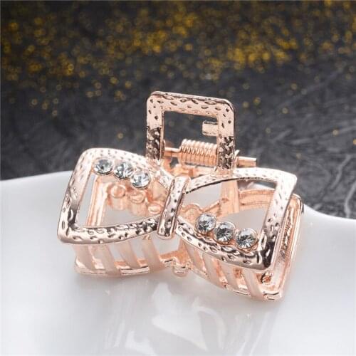 2020 Crystal Geometric Alloy Hair Clips For Women Girls Barrettes Headwear Hairpins Headbands Female Hair Accessories