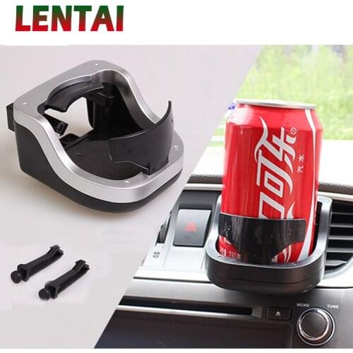 LENTAI 1Set Auto Car air outlet drinks rack For VW Golf MK4 4 MK7 6 Touran T5 Touareg Skoda Rapid Fabia Yeti Superb