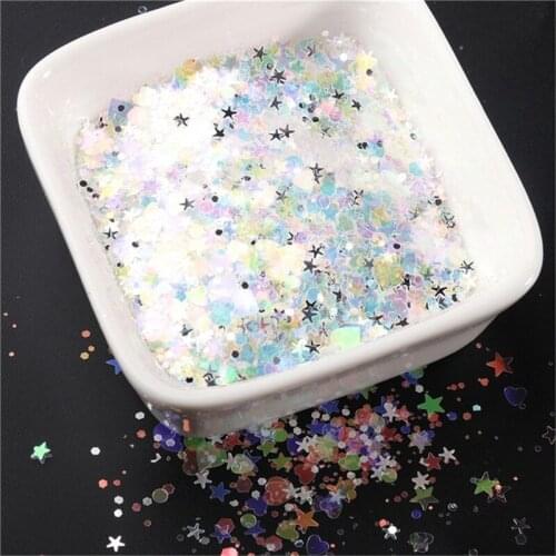 10g/Bag AB Glitter Mermaid Flakes Sequins Mixed Star Heart Flowers Shape Paillettes 3D Nail Art Polish Lentejuelas Accessories