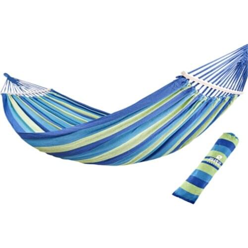 2 Person 200mm*150mm Leisure Hanging Bed Rollover-proof Outdoor Camping Canvas Hammock