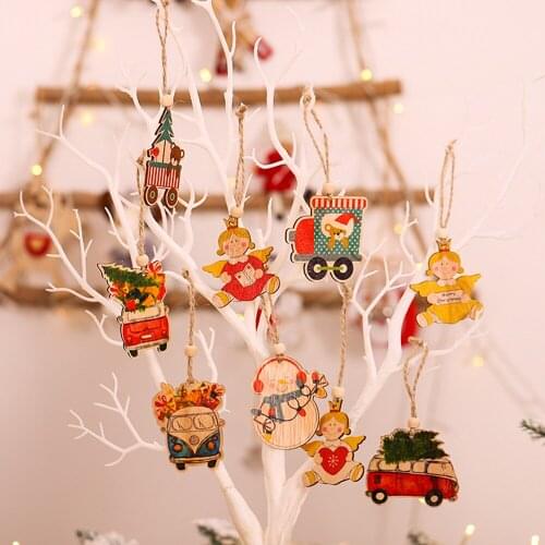 2021 New Year Hanging Doll Christmas Articles Angle Snowflakes Table Ornaments Xmas Decoration For Home Party Navidad Xmas Items