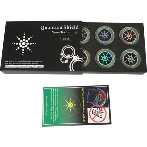 6pcs Phone Quantum Shield Sticker For Cell Phone Anti Radiation Protection from EMF Fusion Excel Anti-Radiation