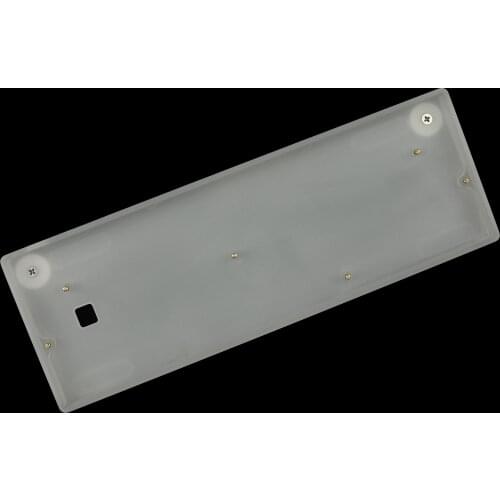 60% 61 64 Layout Acrylic CNC Milk Case QMK VIA Underlow PCB Universal Plate For 60%Mechanical Keyboard Minila GH60 GK61 GK64