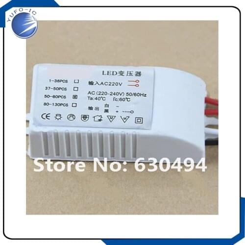 Free Shipping AC 220-240V Electronic Transformer Power Supply Driver For String LED 50-80pcsOriginal
