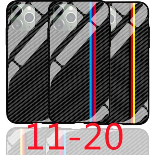 Tempered glass Phone Case for iphone 12mini 12 pro max cases Samsung Galaxy S8 S9 s10 plus note 8 9