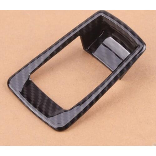 DWCX Carbon Fiber Car Parking Brake Switch Button Cover Trim Fit For BMW 2 Series F45 F46 2015-2016