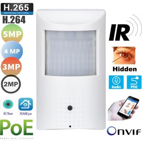 2MP 3MP 4MP 5MP Audio POE Night Vision Mini Ip Camera 940nm Infrared IR Led PIR Style H264 H265 P2P ONVIF Xmeye Security Cctv