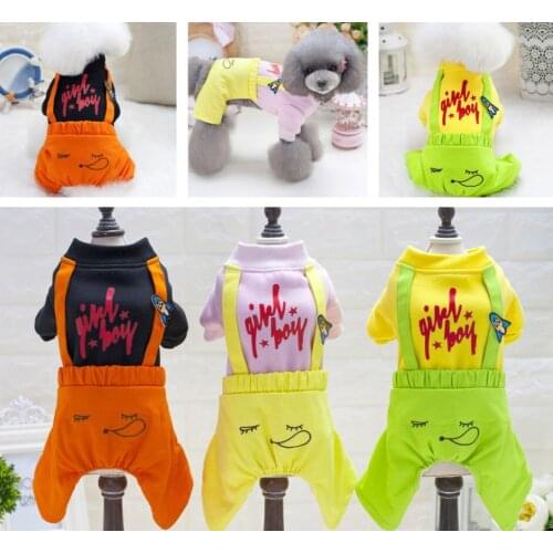 Fashion Pet Dog Jumpsuit Puppy Cat Dog Costume Cotton Dog Clothes Chihuahua Yorkshire Teddy Dog clothing S-XXL
