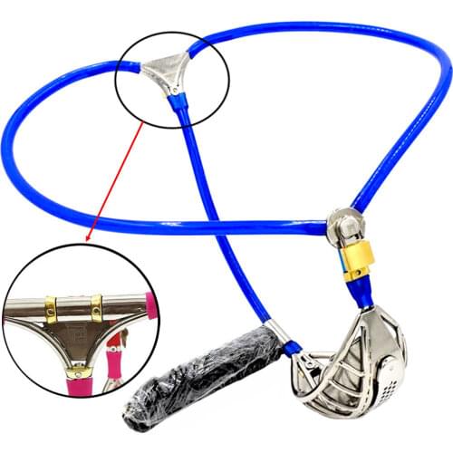 Stainless Steel Male Chasitty Belt Cock Cage Anal Dildo Underwear BDSM Bondage Metal Chastity Device Penis Lock Sex Toys For Men