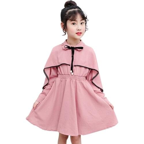 Dresses For Girls Patchwork Dresses For Girl Casual Style Children Dress Spring Autumn Childrens Clothing 6 8 10 12 14