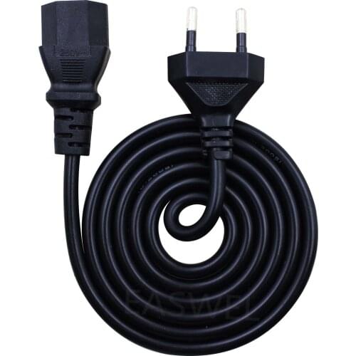 3 Prong EU Wall Plug AC Power Cord 3 Pin Cable For Laptop PC Plug s1