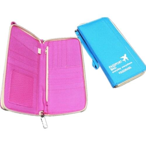 Hot Multifunctional Travel Documents Containing Portable Wallet Storage Bag Package Set Passport Holder Organize