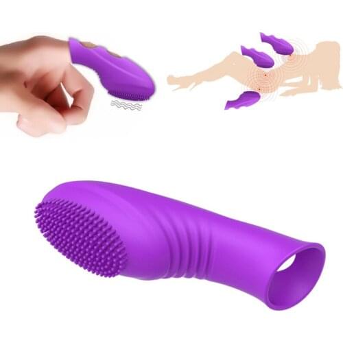 Vibrating Finger Sleeve Dildo Vibrator Sex Toys For Women Adults Clitoris Stimulator Finger Nipple Massage Vibrator Sex Products