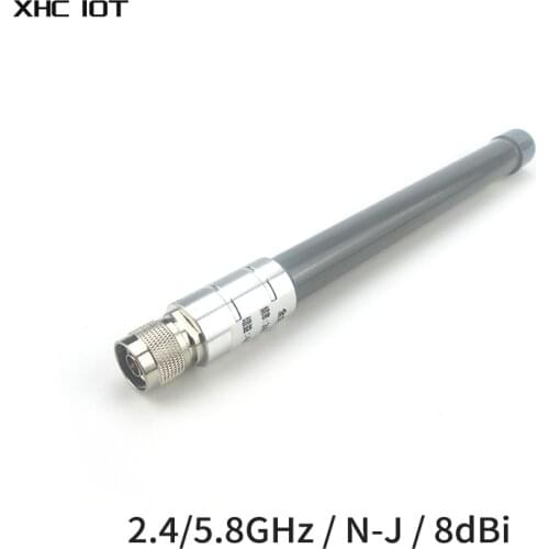 2.4GHz 5.8GHz Lora Fiberglass Omnidirectional WIFI Antenna 8dBi N-J Outdoor Waterproof Router Modem Aerial XHCIOT TXWF-BLG-26