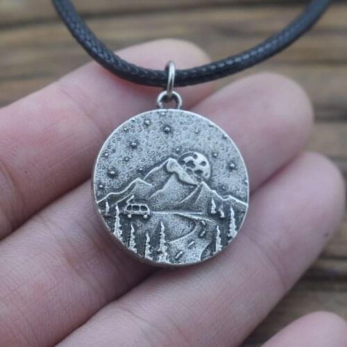 1pcs mountain necklace outdoor jewelry