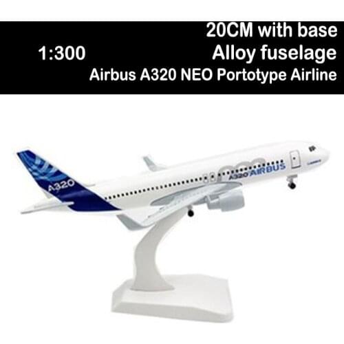 20CM 1:300 Airbus A320 NEO Portotype Airlines Airplanes Plane Aircraft Alloy Diecast Airliner Model Toys Adult Kids Toys Gifts