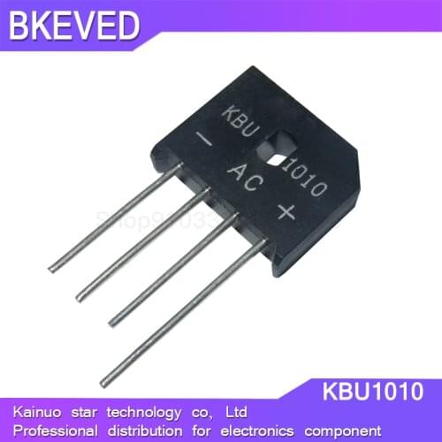 5PCS KBU1010 KBU-1010 10A 1000V diode bridge rectifier KBU1510 KBU-1510 KBU808 KBU-808 KBU810 KBU-810 new