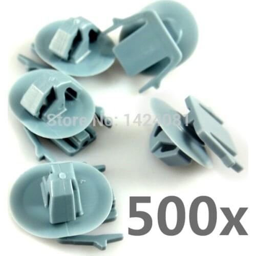 500 pcs / lot Light Blue Nylon Rocker Panel Moulding Clip For for Murano 2003 on Stem Length: 9mm