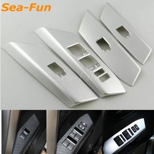 ABS Door Window Lifter Regulator Armrest Button Knob Cover Trim Auto Accessories For Toyota RAV4 2014 2015 2016 2017 2018