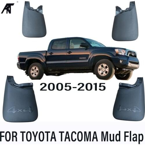 Car Mud Flaps For Toyota Tacoma 2005-2015 4X4 Mudflaps Splash Guards Mud Flap Mudguards Fender Car Styling Set Molded