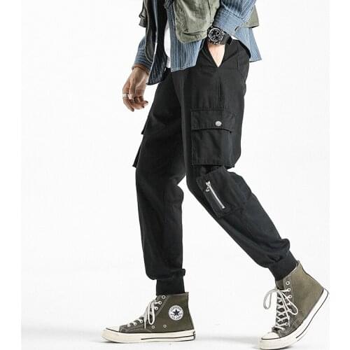 Cargo Pants Men Joggers Fashion Mens Big Pockets Ankel Cargo Pants Male Spring Streetwear Overalls Sweatpants Plus Size 8XL