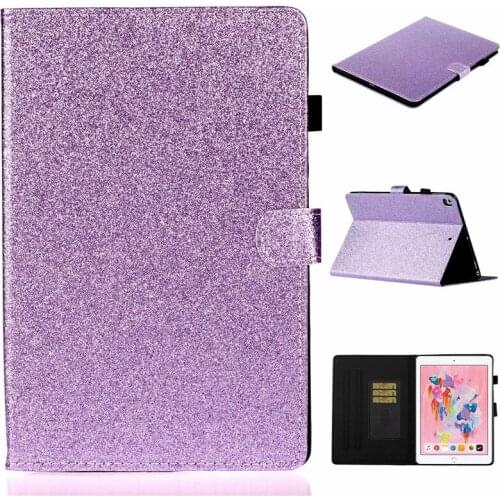 Luxury Bling Glitter Cover For iPad 10.2 2019 Case Smart Silicone Leather Tablet Funda For iPad 10 2 Cover 7th Generation Case